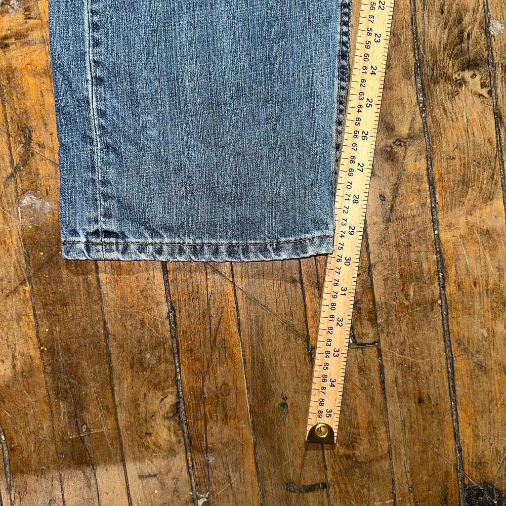 Levi's 505 Jeans Men's Size 40x32 Blue Denim Regular Fit Flat Front Straight Leg
